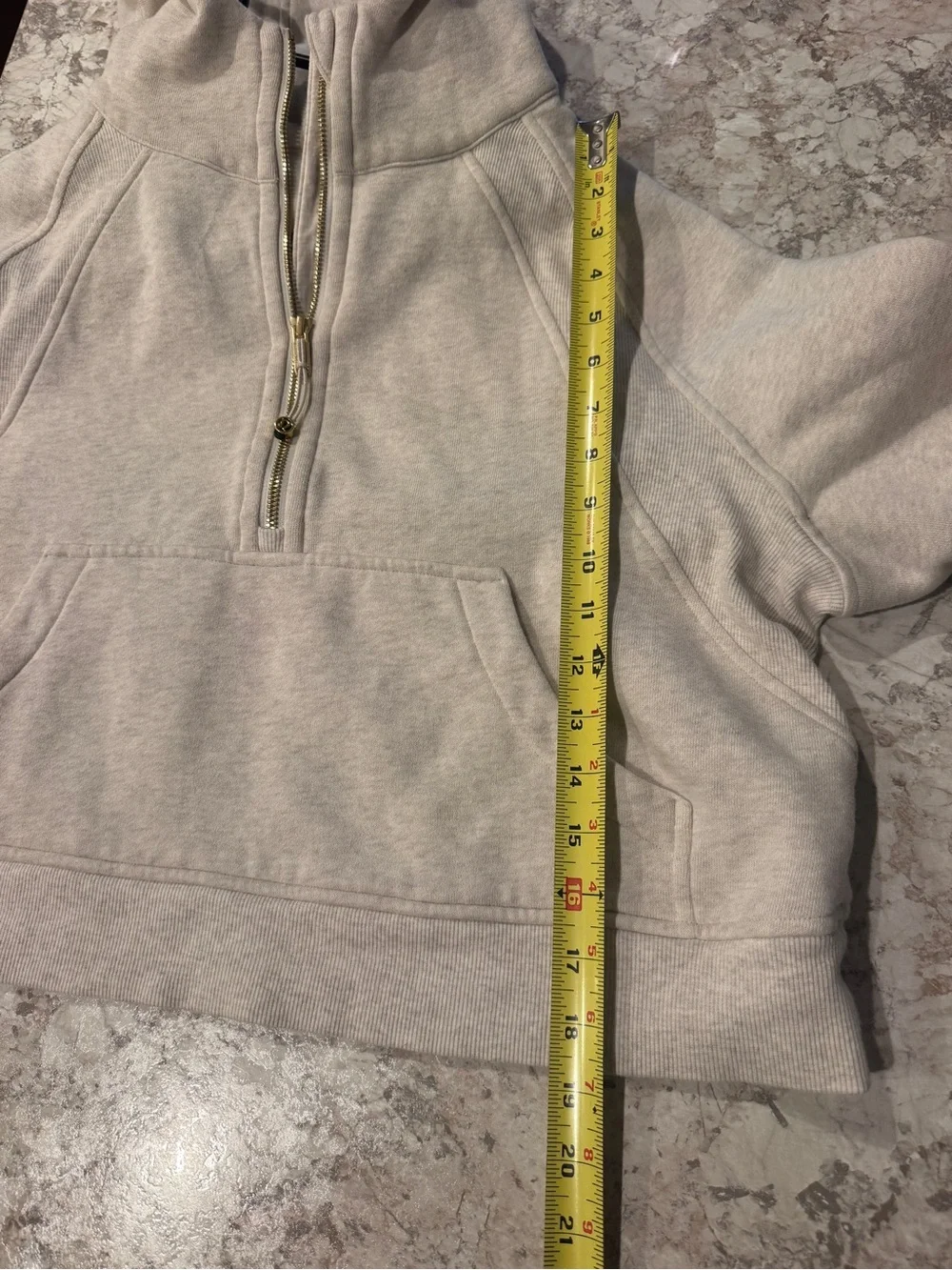 Lululemon Oversized 1/2 Zip Scuba Hoodie M/L